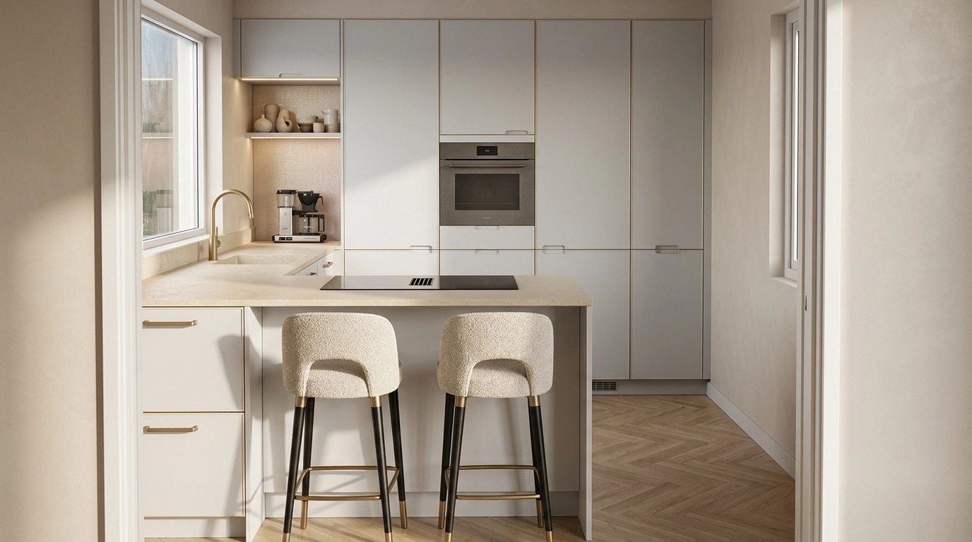 Scandinavian Kitchen design — interior photo by GenRoom AI