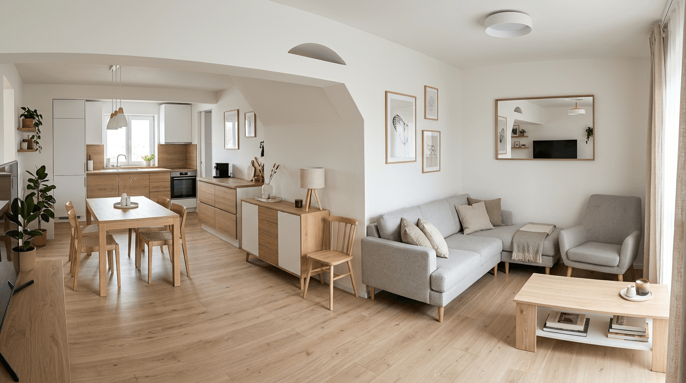 Interior design in Scandinavian style — Kitchen by GenRoom AI