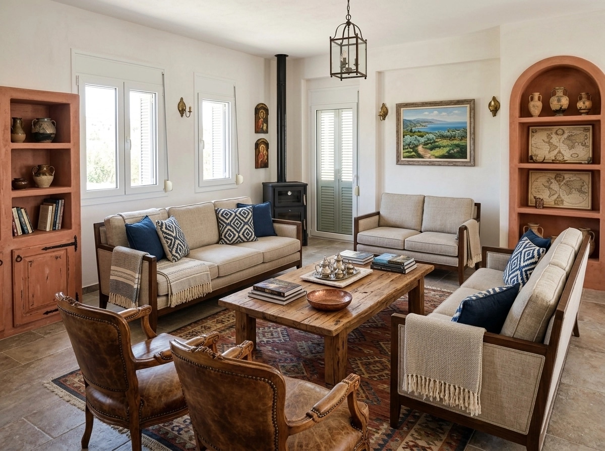 Interior design in Mediterranean style — Living Room by GenRoom AI