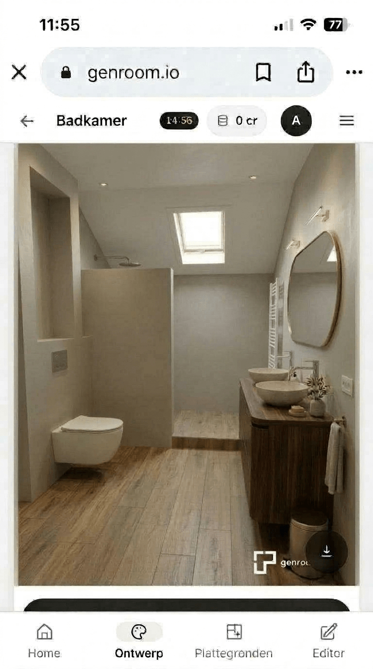 Bathroom interior in no_style style — photo by GenRoom AI
