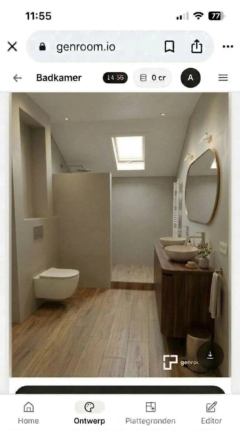 Bathroom interior in no_style style — photo by GenRoom AI