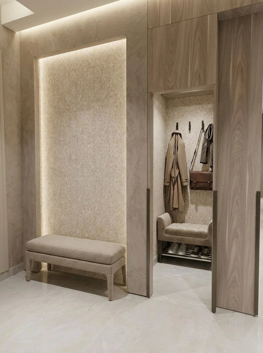 Interior design in Contemporary style — Hallway by GenRoom AI