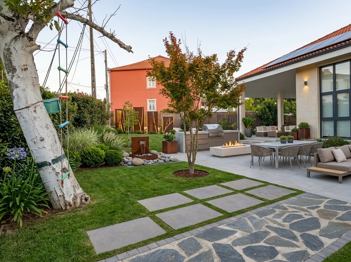 Landscape design in Contemporary Yard style — Yard by GenRoom AI