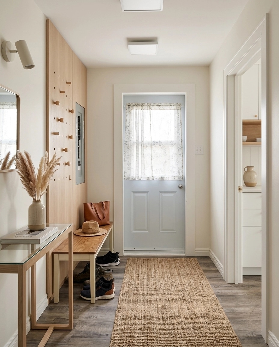Hallway interior in Scandinavian style — photo by GenRoom AI