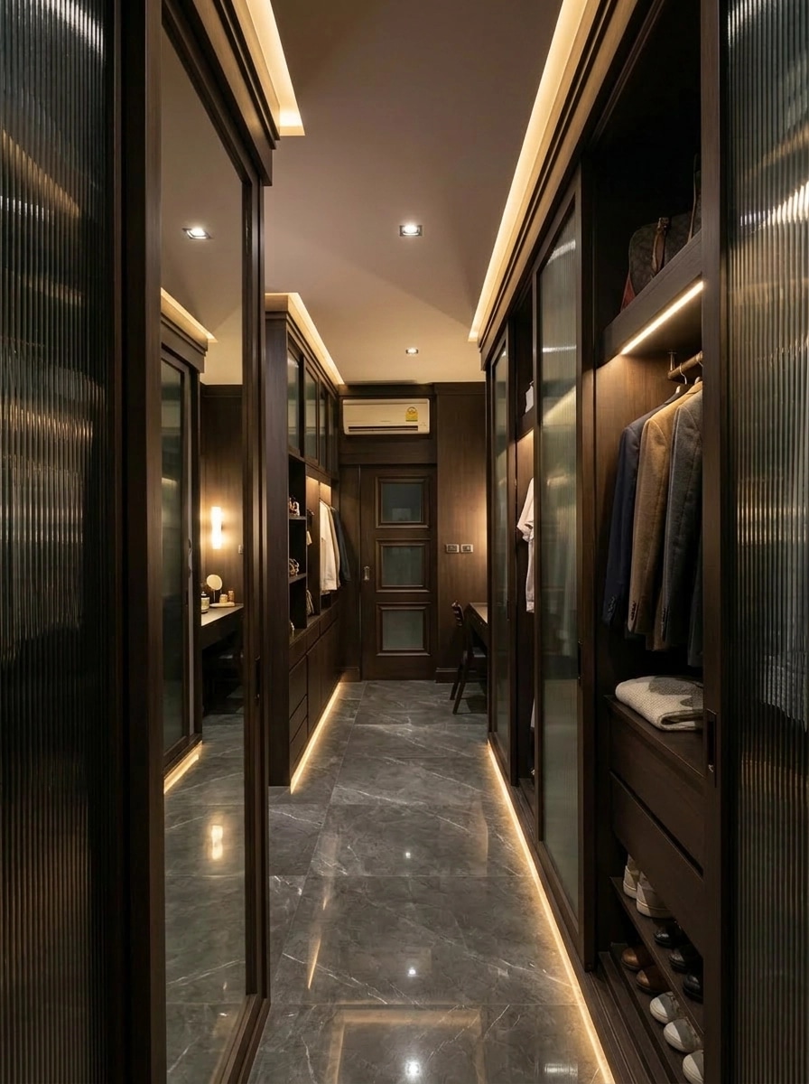 Design de interiores em estilo Contemporary — wardrobe por GenRoom AI