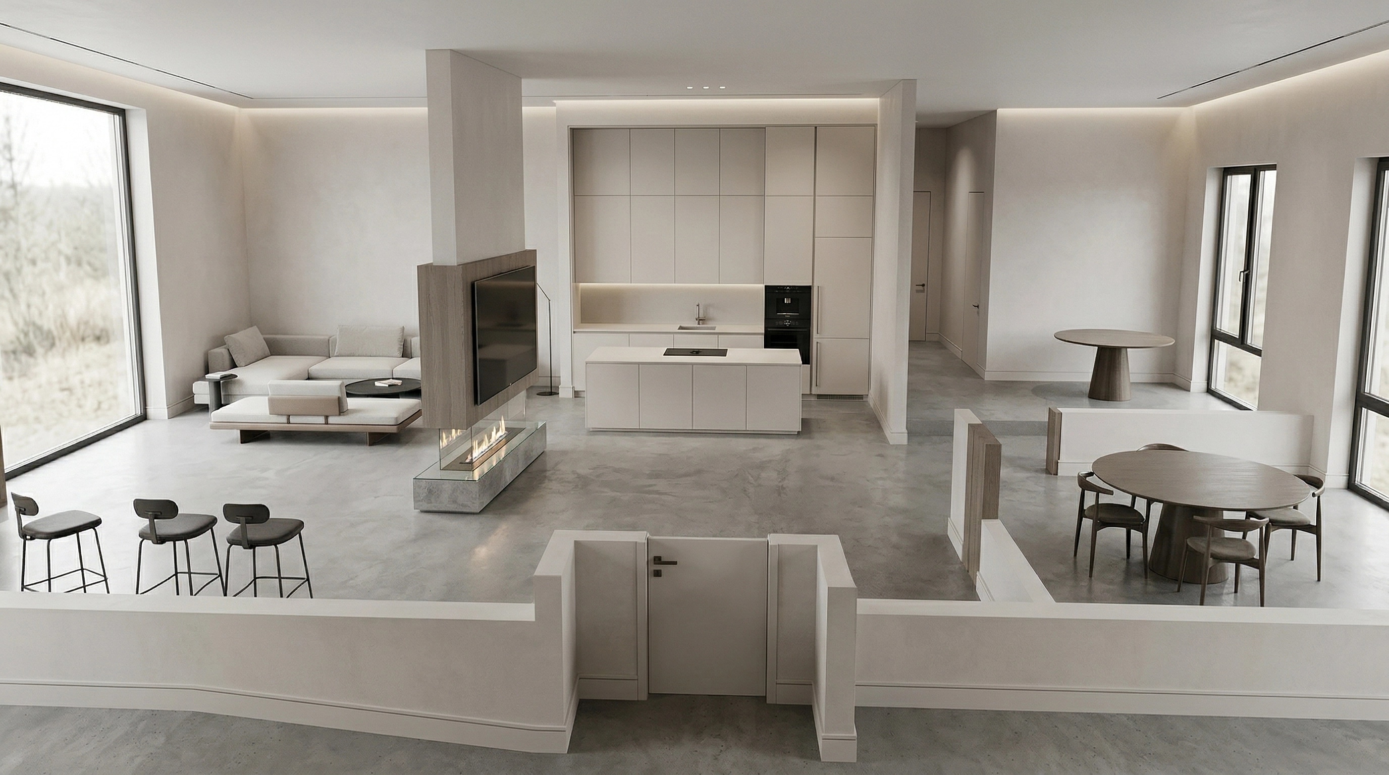Minimalism Living Room design — interior photo by GenRoom AI