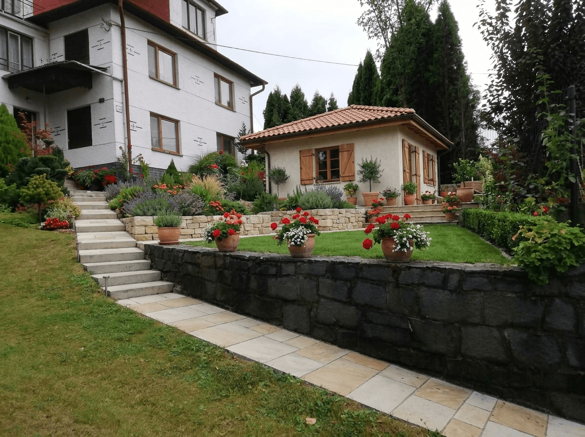 Mediterranean Yard Yard design — yard photo by GenRoom AI