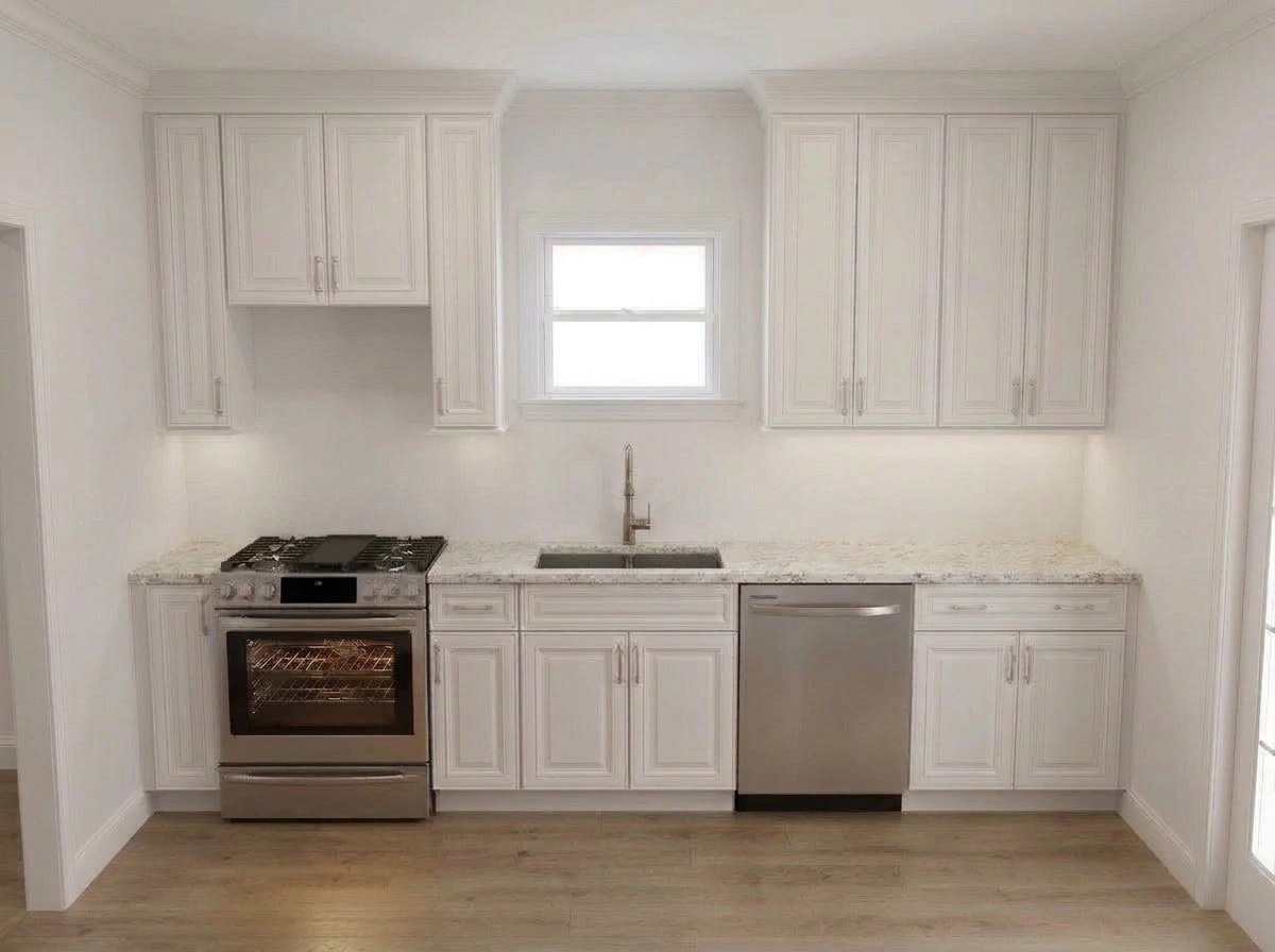 Kitchen interior in Transitional style — photo by GenRoom AI