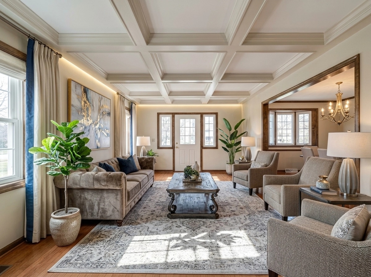 Interior design in Transitional style — Living Room by GenRoom AI