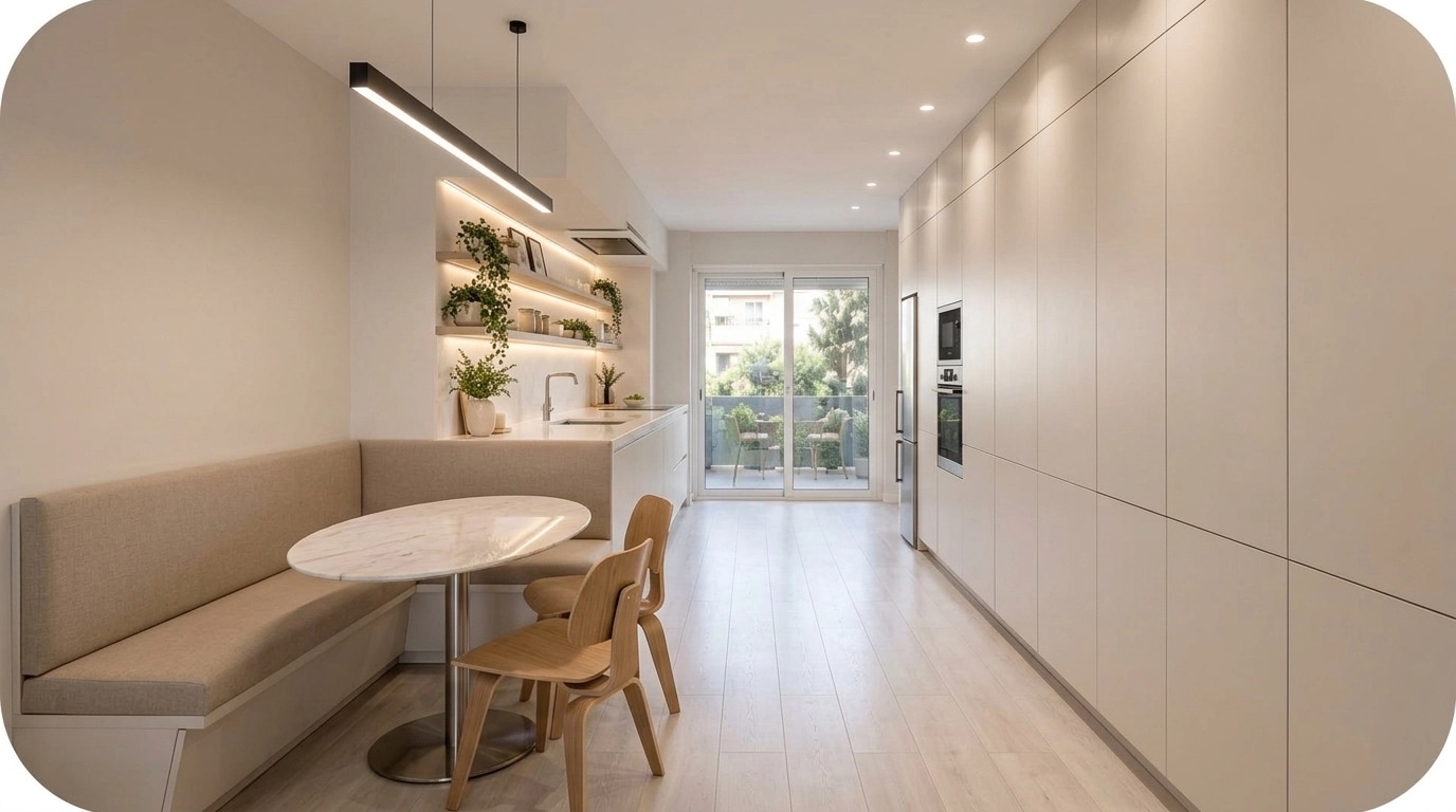 Minimalism Cucina design — interior photo by GenRoom AI