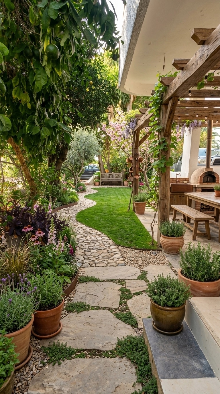 Country Rustic Garden Yard design — yard photo by GenRoom AI