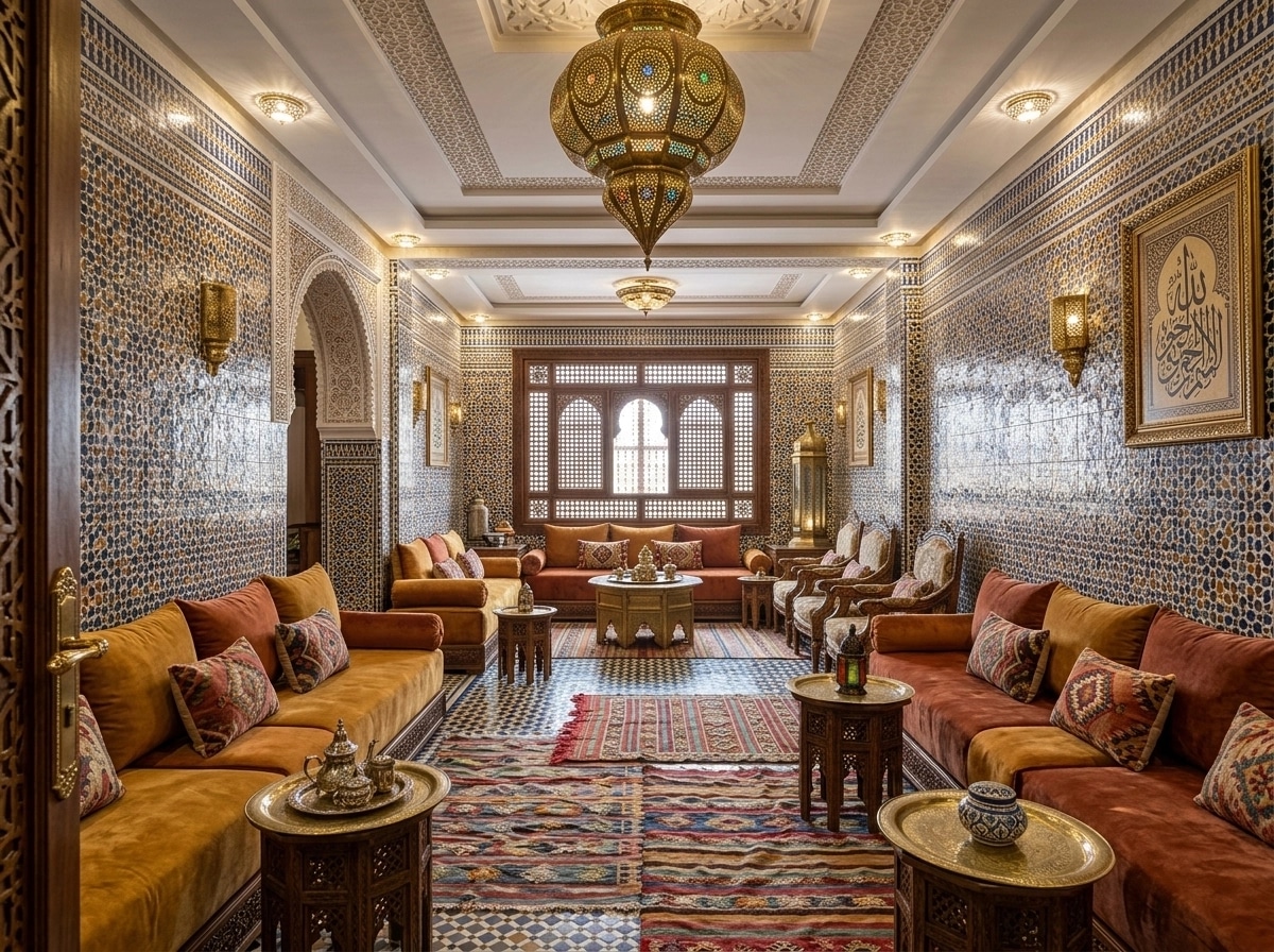 Interior design in Arabian / Moroccan style — Living Room by GenRoom AI