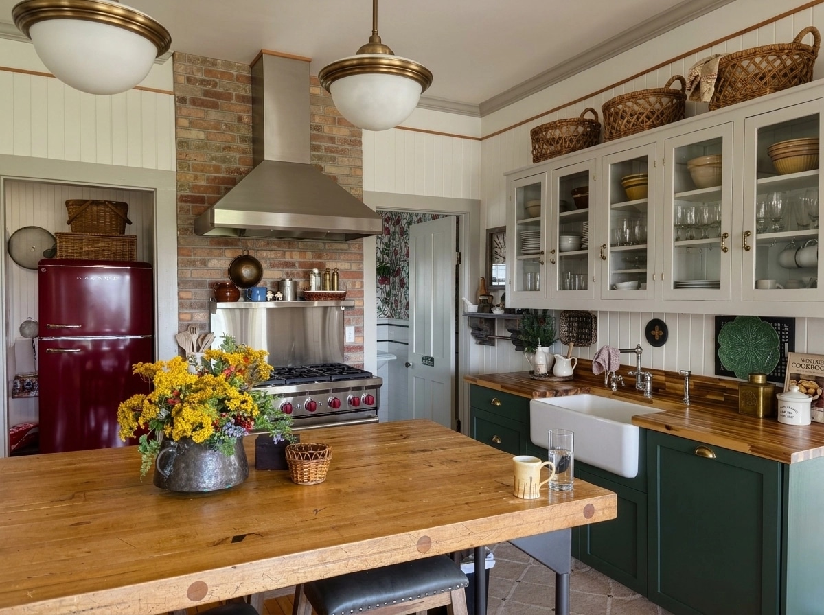Kitchen interior in British style — photo by GenRoom AI