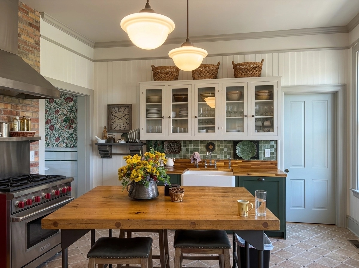 Kitchen interior in Eclectic style — photo by GenRoom AI