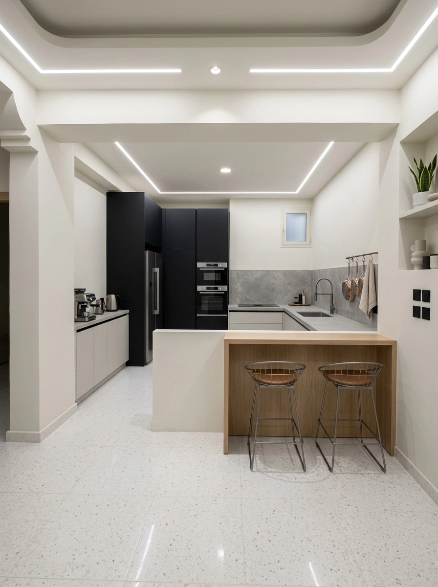 Minimalism Kitchen design — interior photo by GenRoom AI