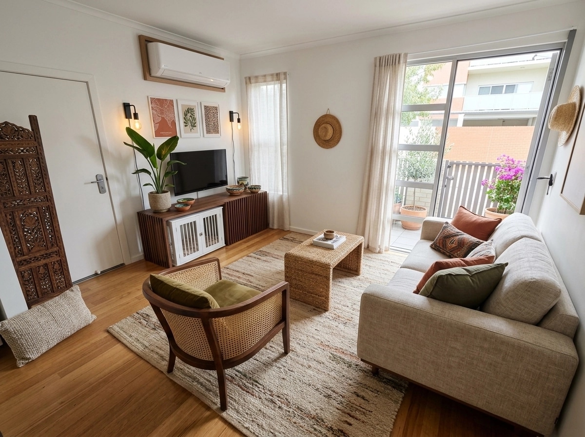 Diseño de interiores en estilo Mediterranean — Salón por GenRoom AI
