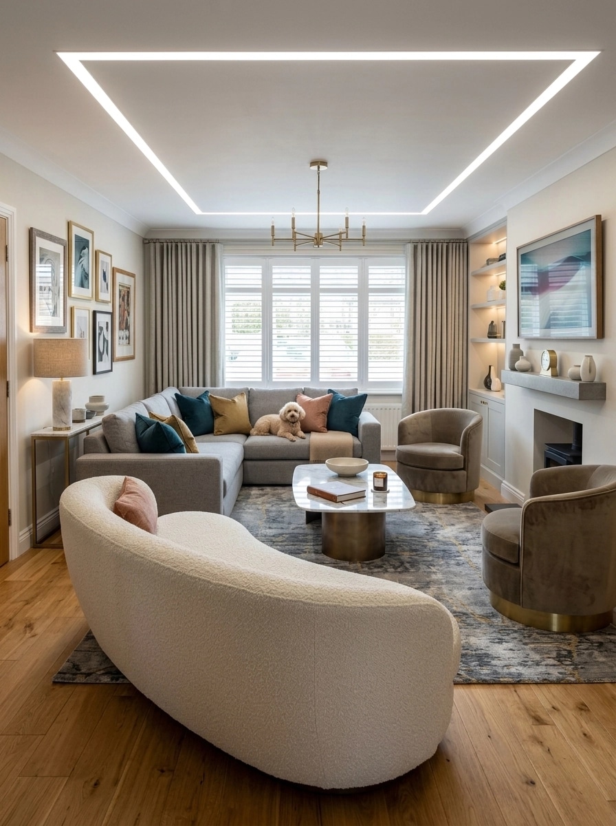 Interior design in Contemporary style — Living Room by GenRoom AI
