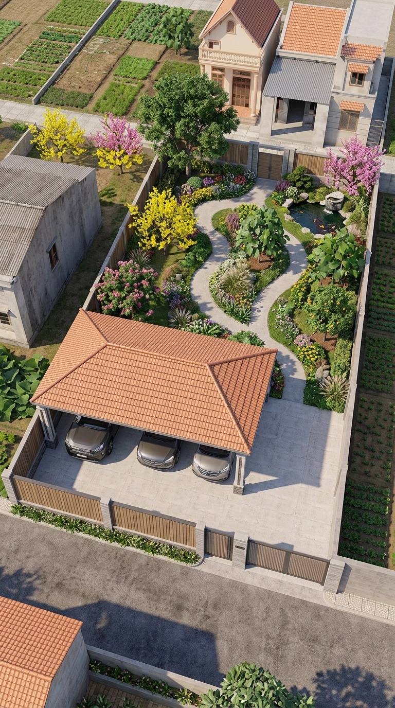 Yard design in no_style style — photo by GenRoom AI