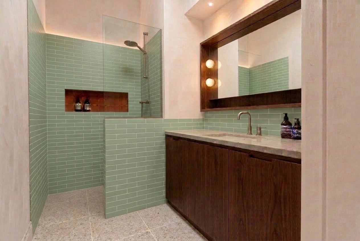 Bathroom interior in no_style style — photo by GenRoom AI