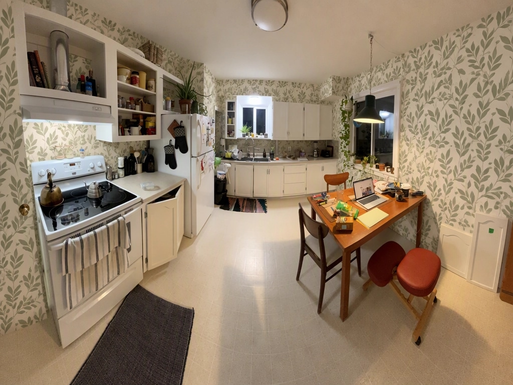 Kitchen interior in no_style style — photo by GenRoom AI