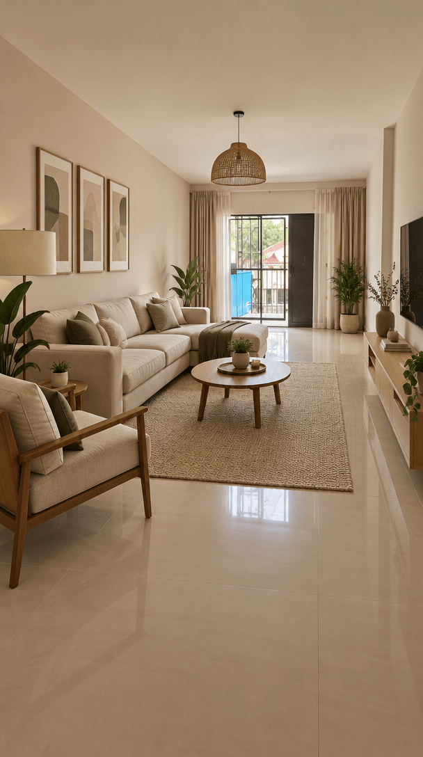 Interior design in Minimalism style — Living Room by GenRoom AI