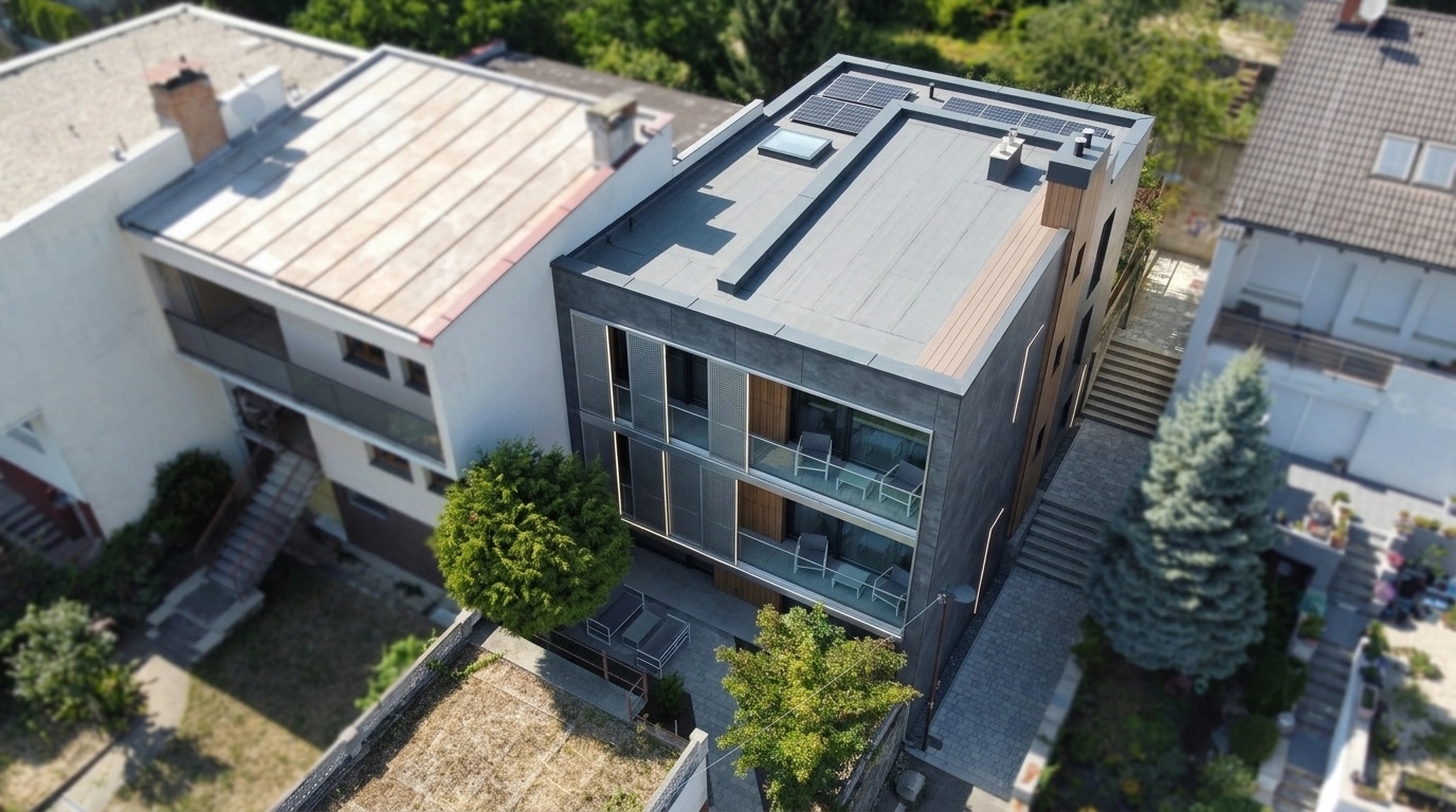 Hi-Tech Facade Facade design — facade photo by GenRoom AI