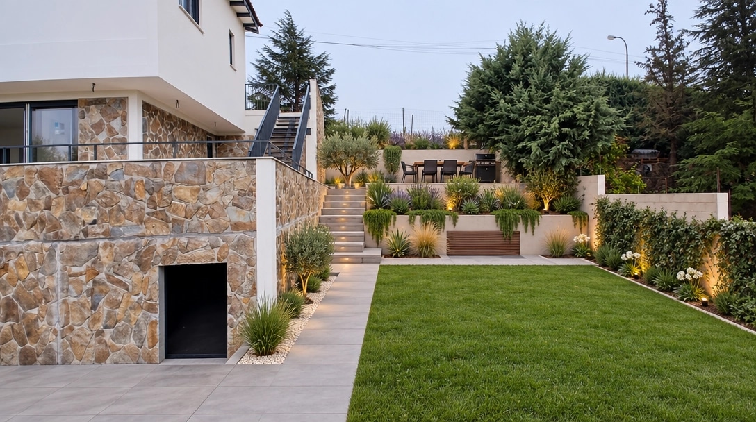 Landscape design in Minimalist Yard style — Yard by GenRoom AI