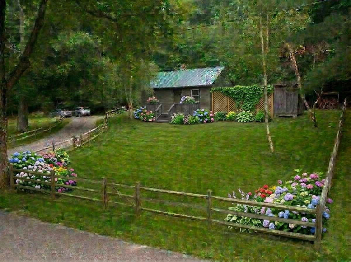 Landscape design in Scandinavian Garden style — Yard by GenRoom AI