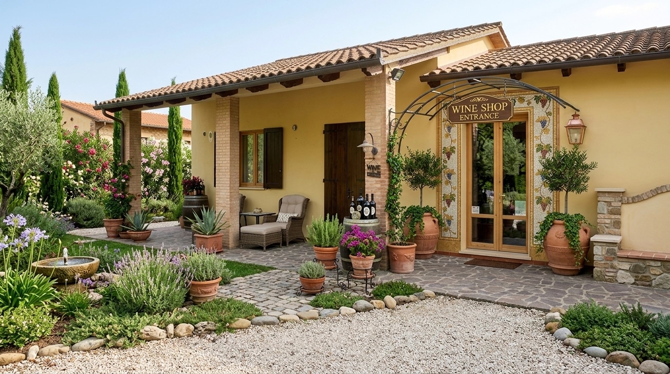 Landscape design in Mediterranean Yard style — Yard by GenRoom AI