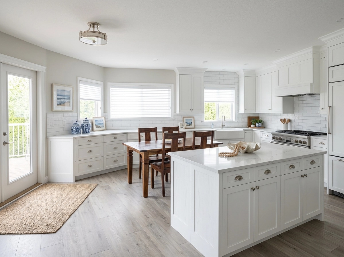Interior design in Coastal / Hamptons style — Kitchen by GenRoom AI