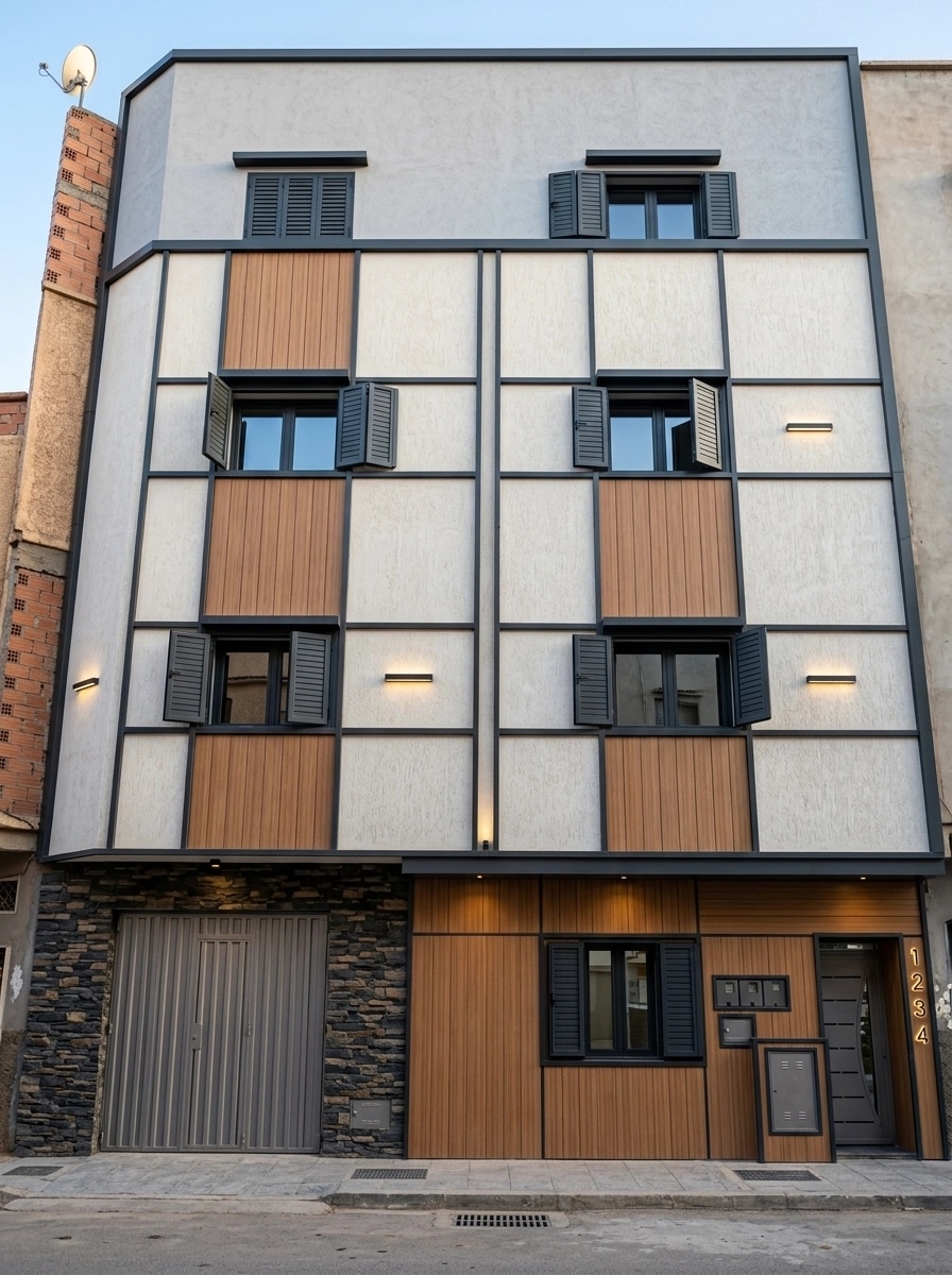 Contemporary Facade Facade design — facade photo by GenRoom AI