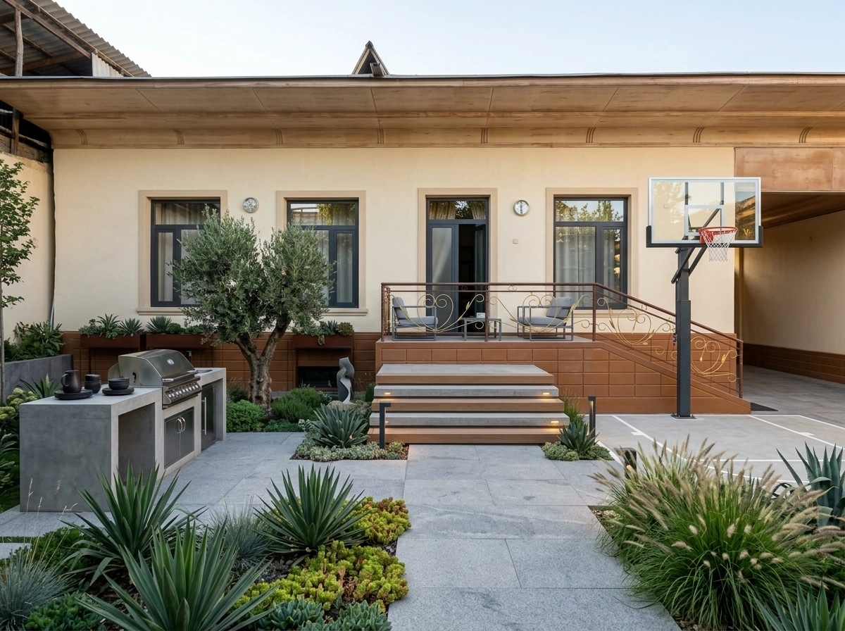 Landscape design in Contemporary Yard style — Yard by GenRoom AI