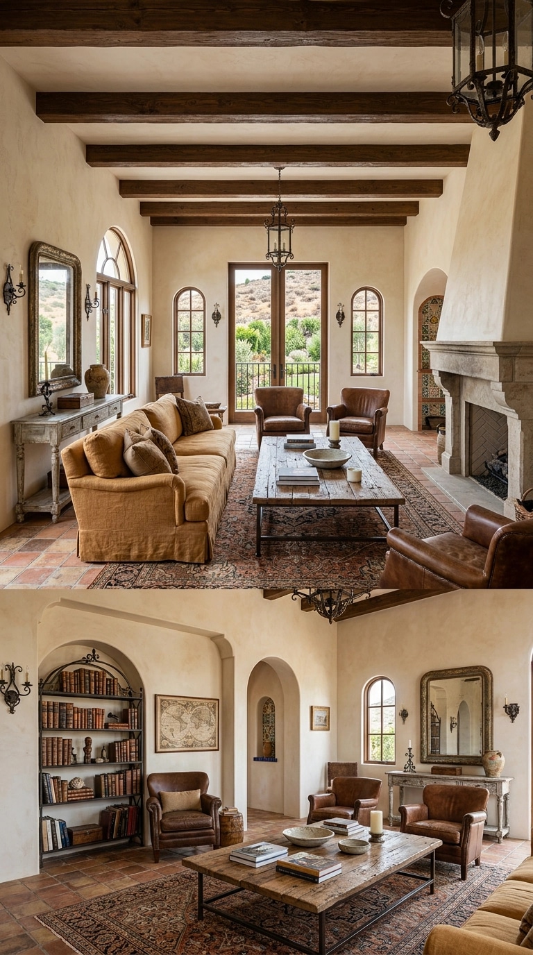 Diseño de interiores en estilo Mediterranean — Salón por GenRoom AI