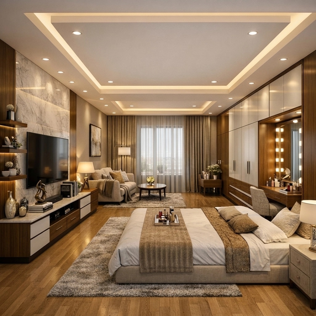 Contemporary Bedroom design — interior photo by GenRoom AI