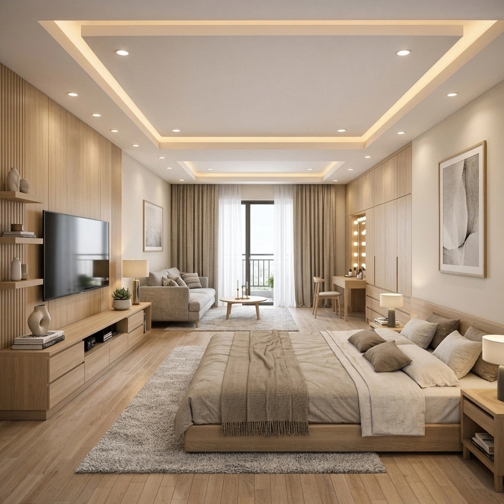 Scandinavian Bedroom design — interior photo by GenRoom AI