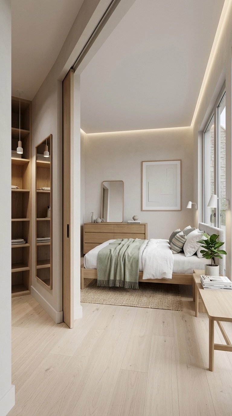 Interior design in Scandinavian style — Bedroom by GenRoom AI