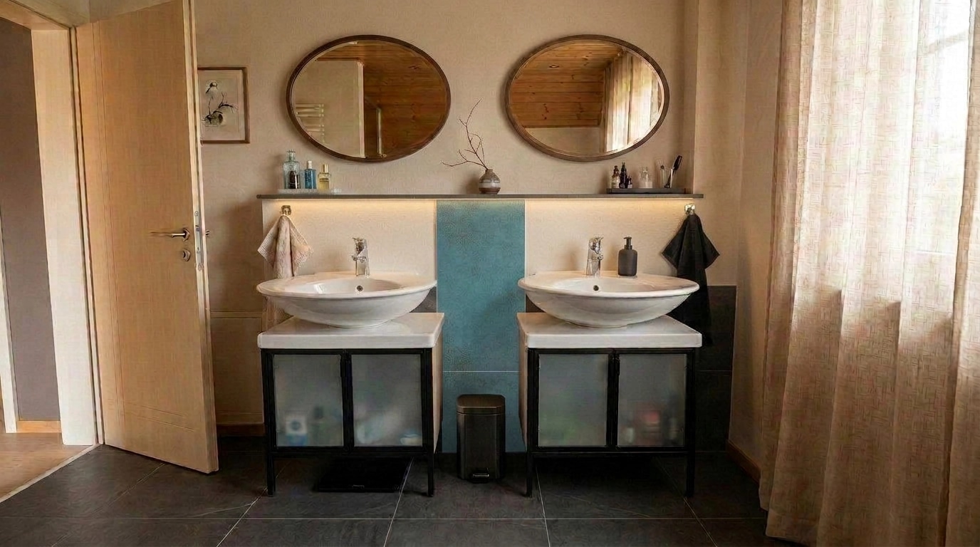 Japandi Bathroom design — interior photo by GenRoom AI