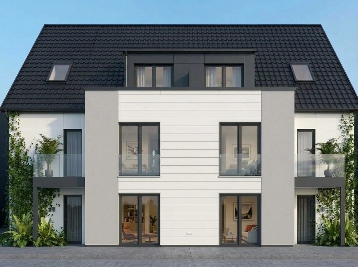 Facade design in German Modernist Facade style — Facade by GenRoom AI