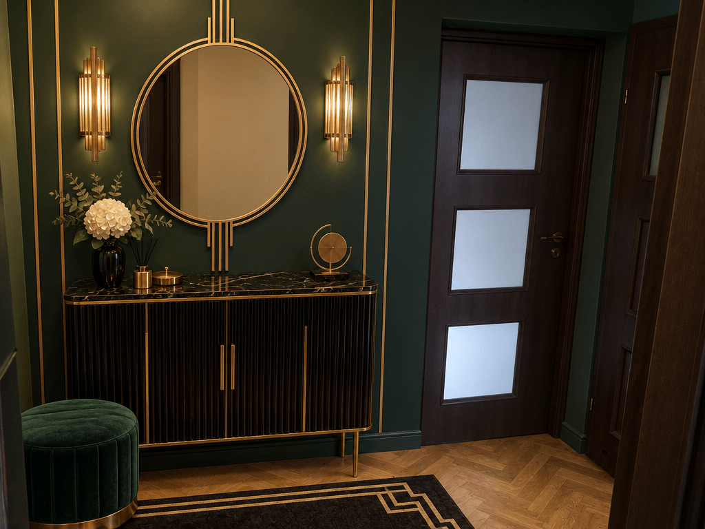 Interior design in Art Deco style — Hallway by GenRoom AI