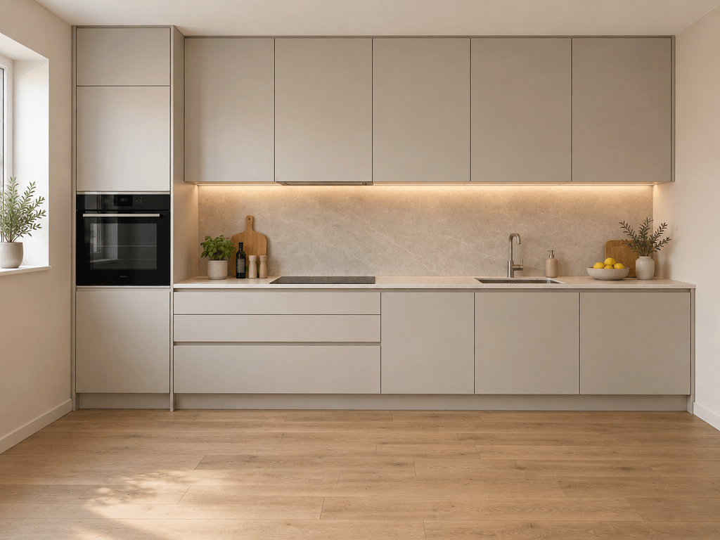 Minimalism Kitchen design — interior photo by GenRoom AI