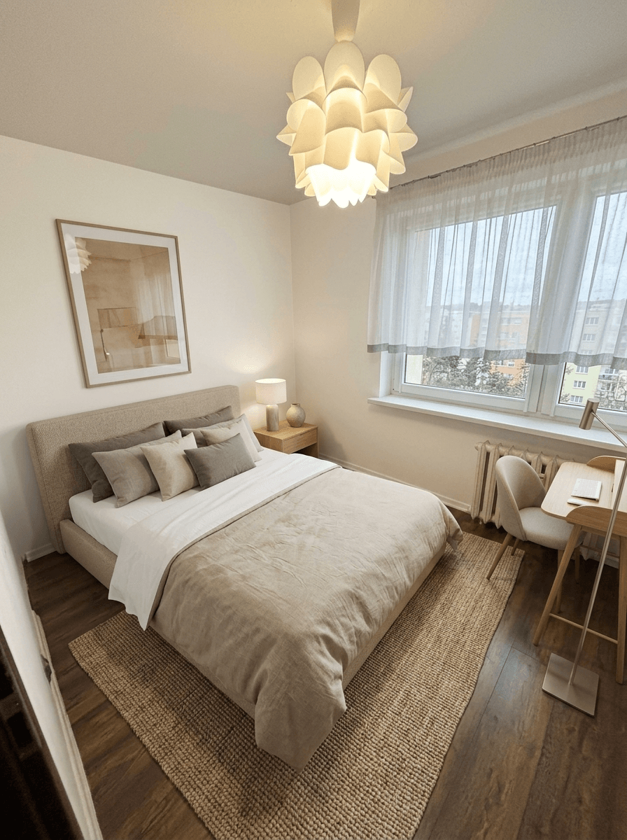 Contemporary Bedroom design — interior photo by GenRoom AI