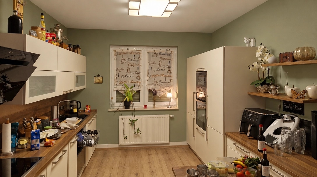 Kitchen interior in Contemporary style — photo by GenRoom AI