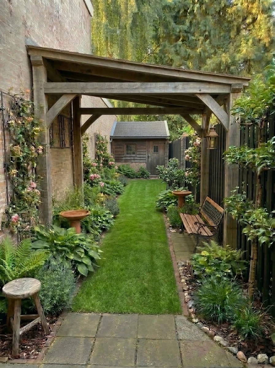 Country Rustic Garden Yard design — yard photo by GenRoom AI