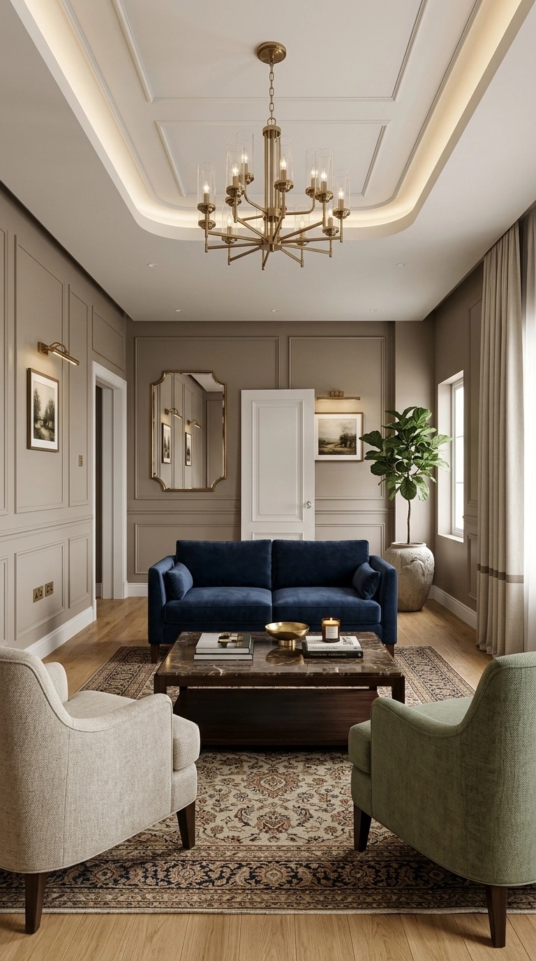 Interior design in Transitional style — Living Room by GenRoom AI