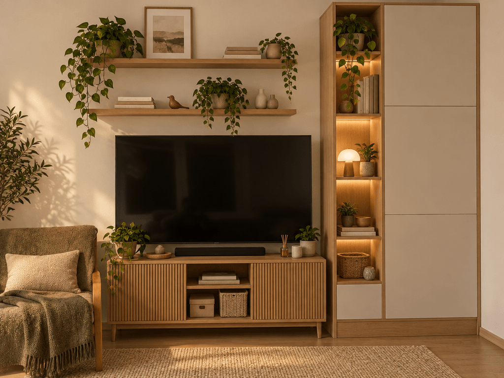 Interior design in Scandinavian style — Living Room by GenRoom AI