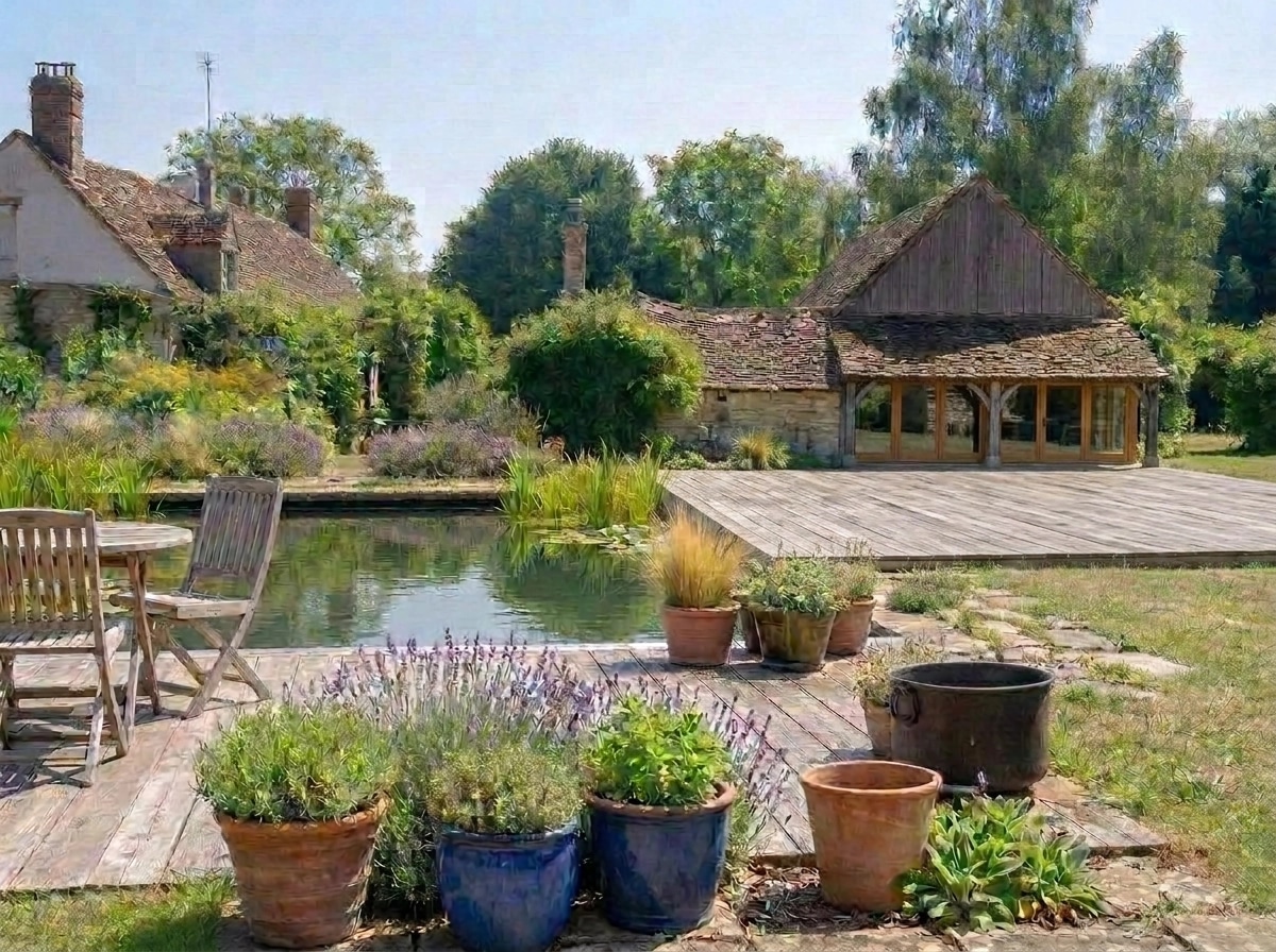 Landscape design in Eco Natural Garden style — Yard by GenRoom AI