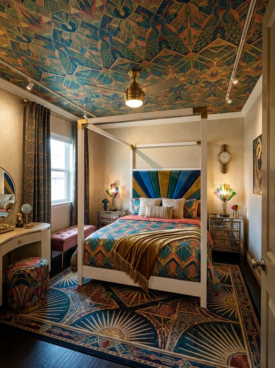 Art Deco Yatak Odası design — interior photo by GenRoom AI