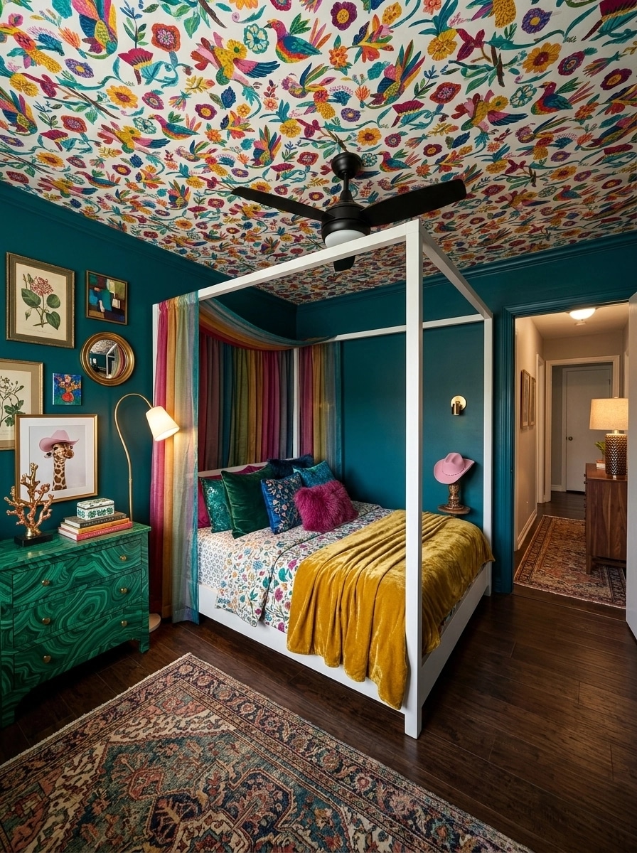 Design d'interni in stile Eclectic — Camera da letto di GenRoom AI