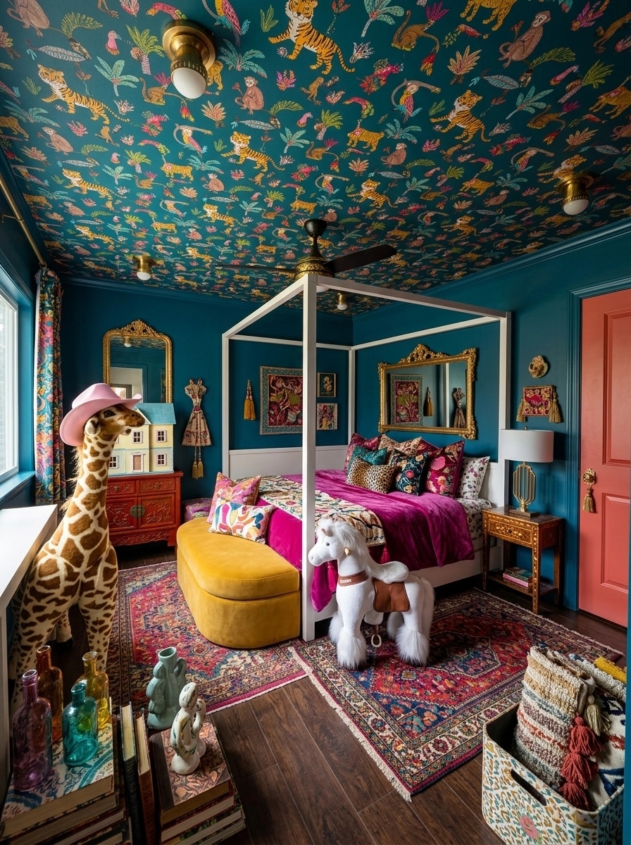Maximalist Bedroom design — interior photo by GenRoom AI