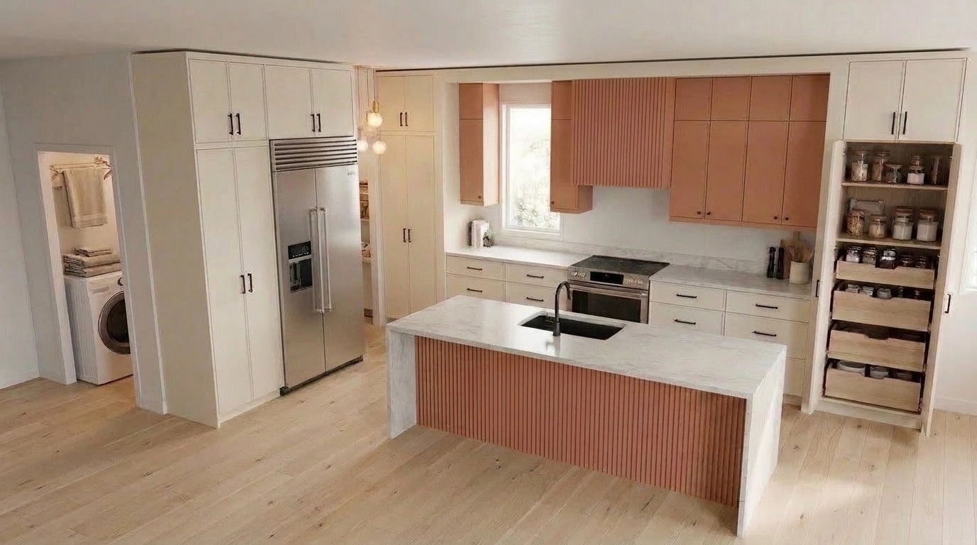 Interior design in Scandinavian style — Kitchen by GenRoom AI